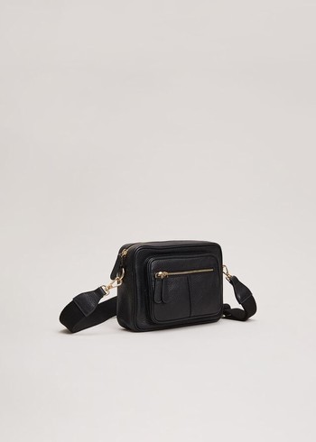 Phase Eight Leather Bags Black Australia | RO6035289